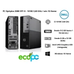 PC Optiplex 3080 SFF / I3 - 10100 3,60 GHz / GRADO A+
