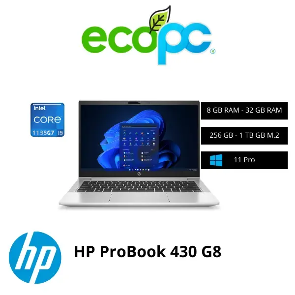 HP-430-G8 Notebook HP ProBook 430 G8 I5-1135G7 2.40 GHz / Grado B - Imagen 1