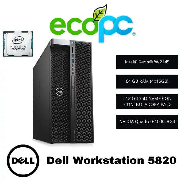 Dell-workstation-5820 Workstation Precision 5820 DELL (seminuevo) - Imagen 1