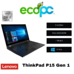 Notebook ThinkPad P15 Gen 1 i7-10750H / Categoria A (Seminuevo)