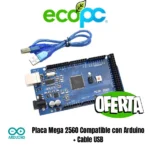 Placa Mega 2560 Compatible con Arduino + Cable USB
