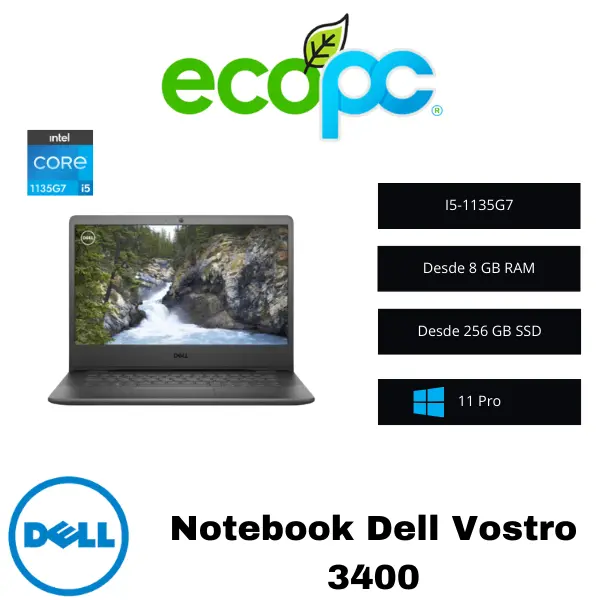 Notebook-Dell-Vostro-3400 Notebook Dell Vostro 3400 / I5 1135G7 / Grado B - Imagen 1