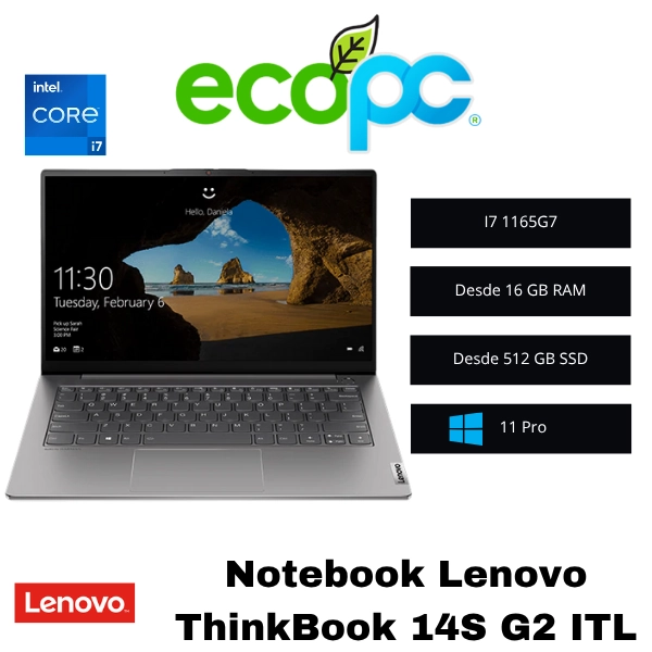 notebook-thinkbook-14S-G2-itl Notebook Lenovo ThinkBook 14S G2 ITL / I7-1135G7 / Grado B - Imagen 1
