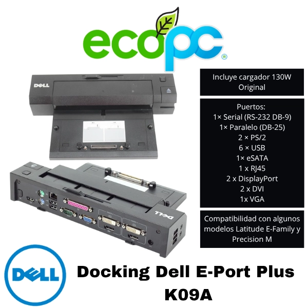 docking-dell-e-port-plus-K09A Docking Station Dell E-Port Plus K09A – NUEVA - Imagen 1