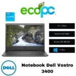 Notebook Dell Vostro 3400 / I3 1115G4 / Windows 11 Pro / Grado A (seminuevo)