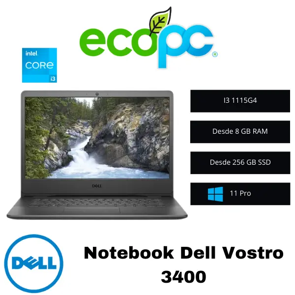 notebook-dell-vostro-3400 Notebook Dell Vostro 3400 / I3 1115G4 / Windows 11 Pro / Grado A (seminuevo) - Imagen 1