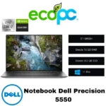 Notebook Dell Precision 5550 / I7-10850H / Nvidia Quadro T1000 4 GB / Grado B