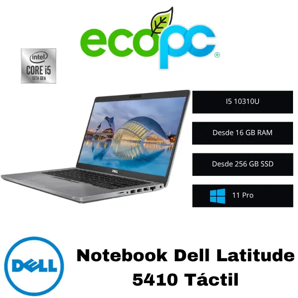 notebook-dell-latitude-5410-tactil Notebook Dell Latitude 5410 / I5 10310U / Pantalla Táctil / Grado A - Imagen 1