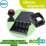 Lector Códigos de Barras + Gaveta Caja Dinero + Impresora Boletas