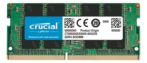 crucial-8gb-3200 Memoria Ram Notebook Crucial DDR4 8 GB 3200 MHZ SO-DIMM - Imagen 1