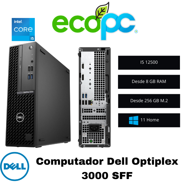 dell-optiplex-3000-sff Computador Dell Optiplex 3000 SFF / I5 12500 / Categoría A - Imagen 1